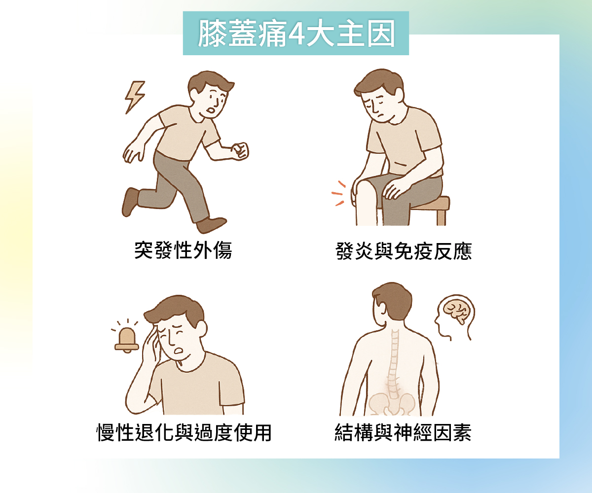 膝蓋痛的常見原因有哪些？